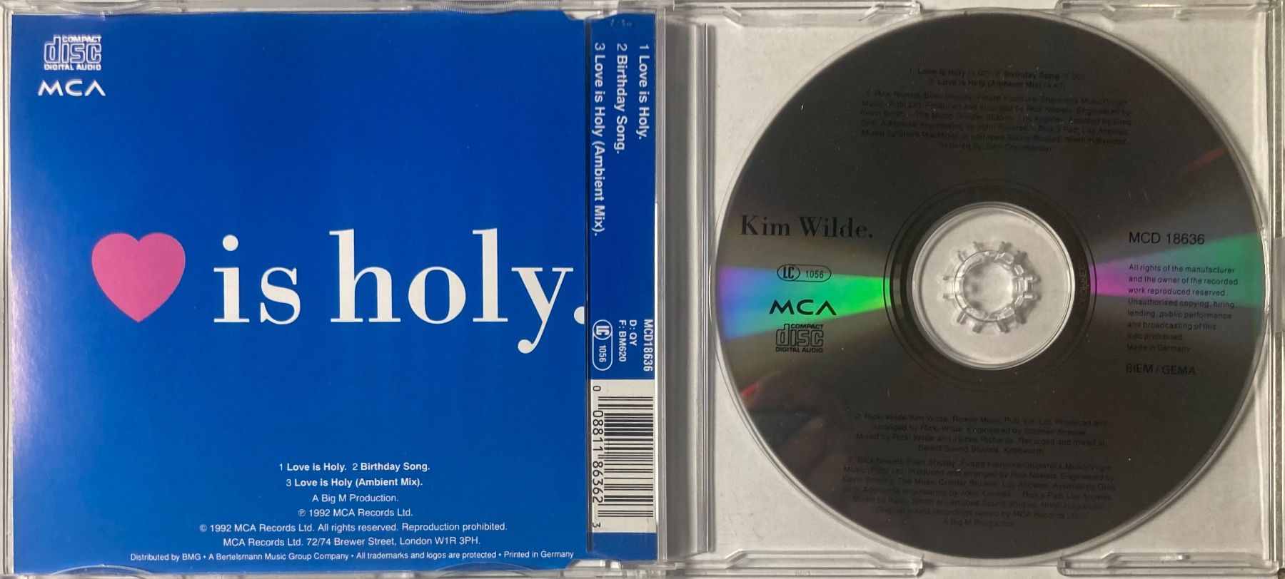 CDs: KIM WILDE - LOVE IS HOLY – Gebraucht aus Poliez-Pittet von Newtown-Records 1