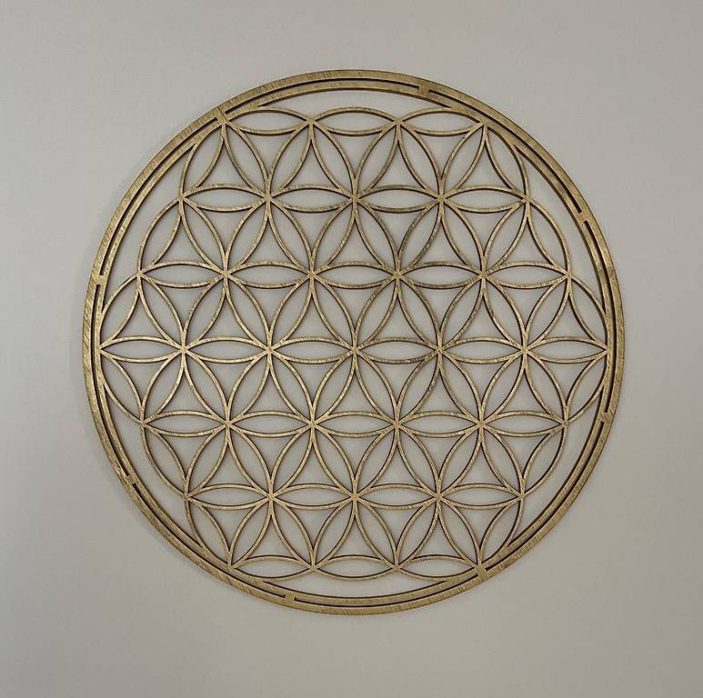 Tutte le decorazioni: Goldige Lebensblume Wandschmuck Holz – Nuovo (secondo la descrizione) da Zürich venduto da flipper06