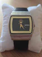 Seiko 5 Automatic Vintage Cadran Noir Or