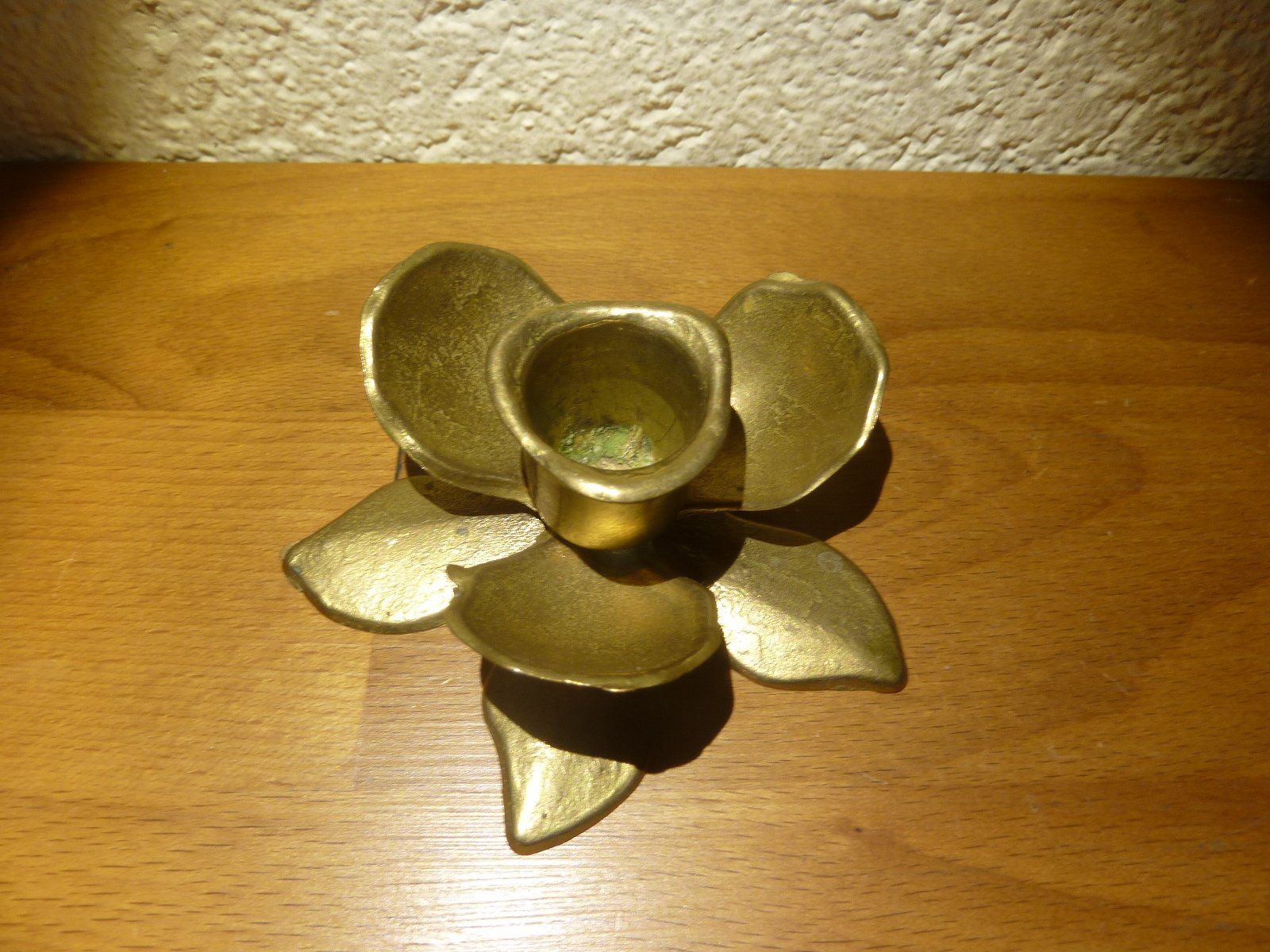 Portacandele: Kerzenständer Blume härzig Messing H 4 cm D 10cm – Usato da Hochfelden venduto da swissice 4