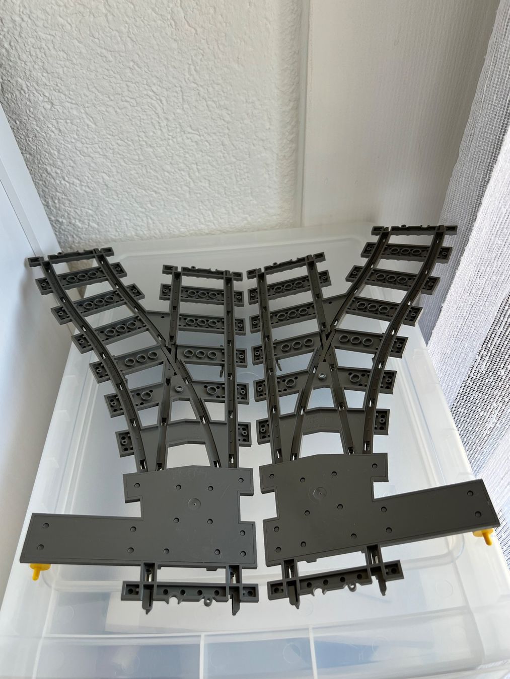 Lego Spielzeuge: LEGO System 9v Weichen Paar R+L – Gebraucht aus Uttigen von sonorsonic 3