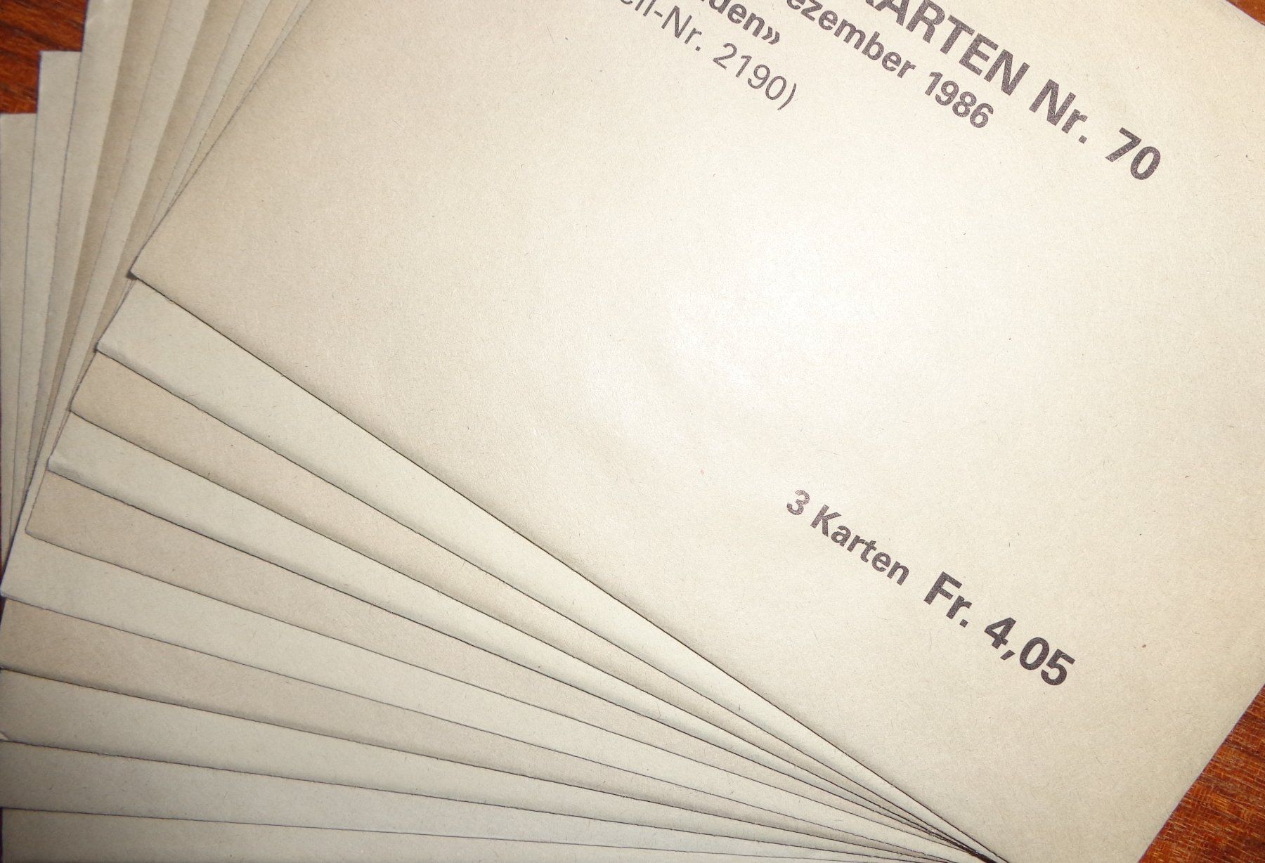 Tutti i francobolli: FL Maximumkarten 1986 komplett – Usato da Bürglen TG venduto da StampGraf