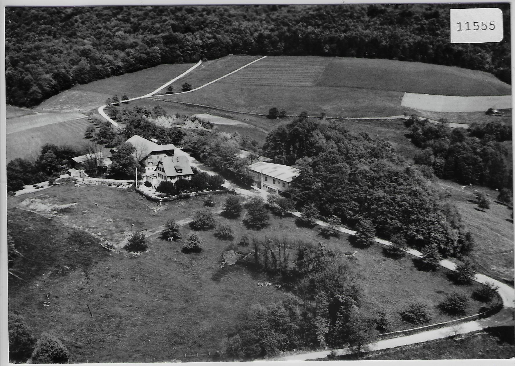 Cartoline postali: Flugaufnahme Restaurant Schlosshof – Antico da Ettingen venduto da Kartenplanet