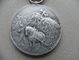 Medaille Landwirtschaft Bauer Getreide Heu 1975 ca. 20 Gramm