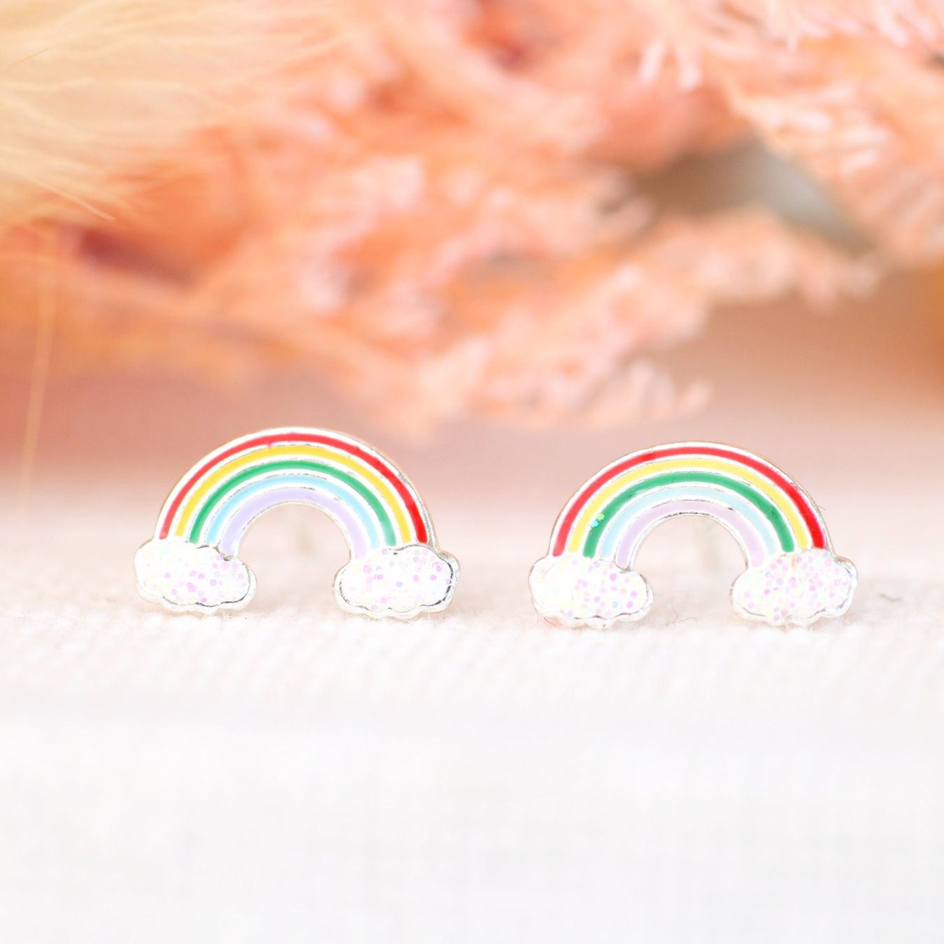 Ohrringe & -stecker: Kinder Ohrringe REGENBOGEN Sterling Silber – Neu und originalverpackt aus Stallikon von Bergli18 4