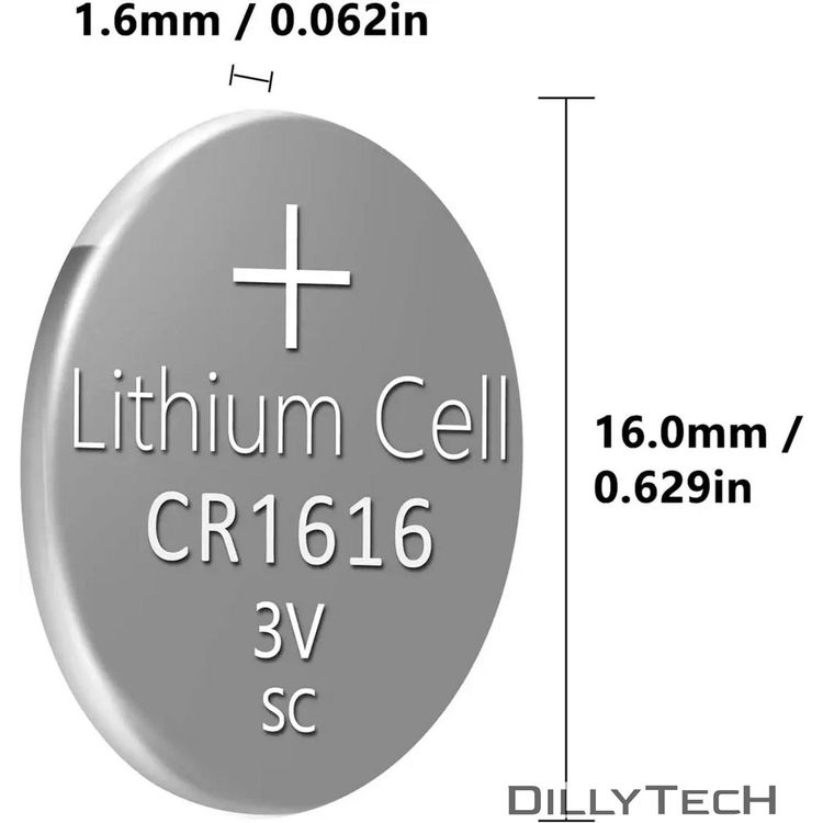 Caricatori & Batterie: Koonenda CR1616 Knopfzellenbatterie - 10 Stk. – Nuovo e nell'imballaggio originale da Erlenbach ZH venduto da dillytech.ch 7