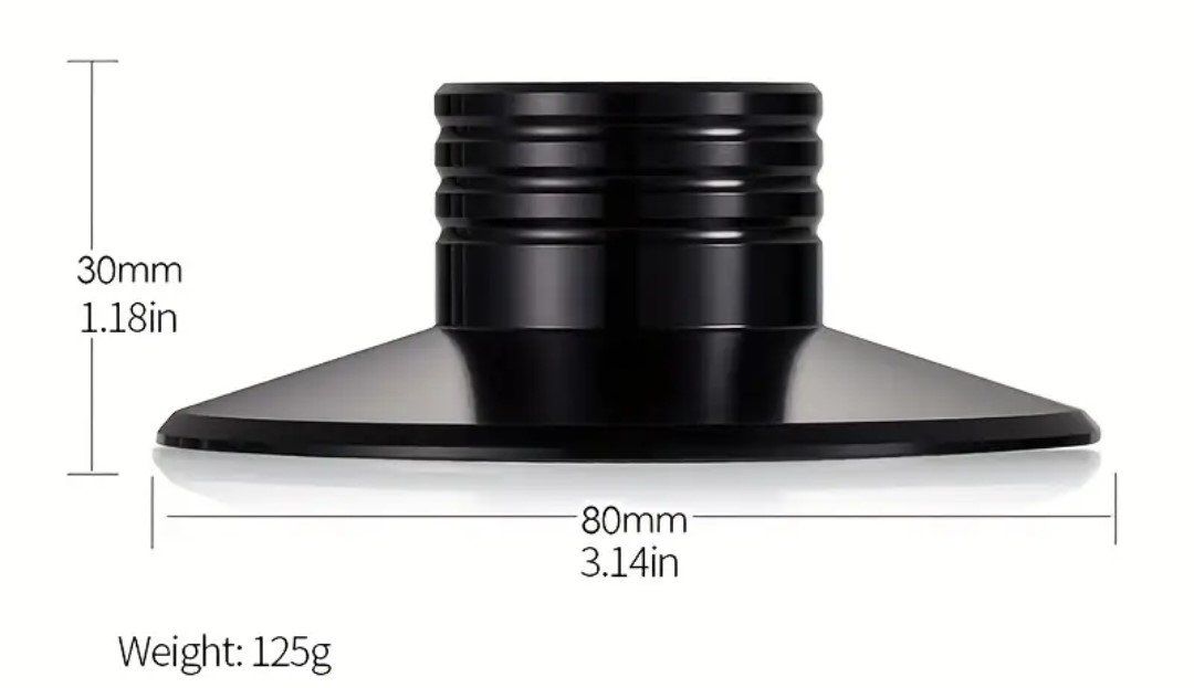 Giradischi: Plattenspieler Metall Stabilisator 125 gr. – Usato da Schlieren venduto da Rcaliforni 3
