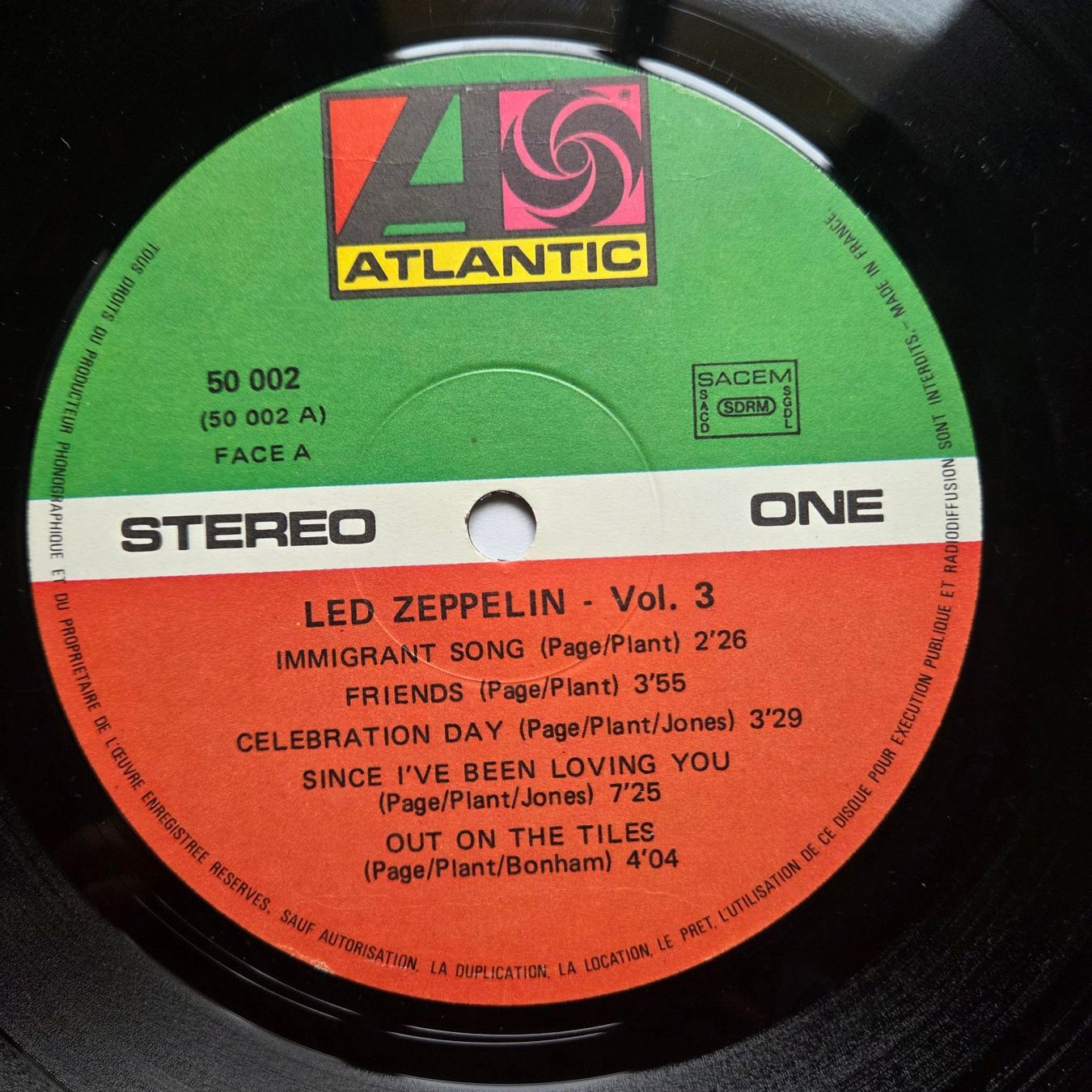 Schallplatten: Albumb Led Zepplin III – Gebraucht aus Conches von mrp_qpt5 3