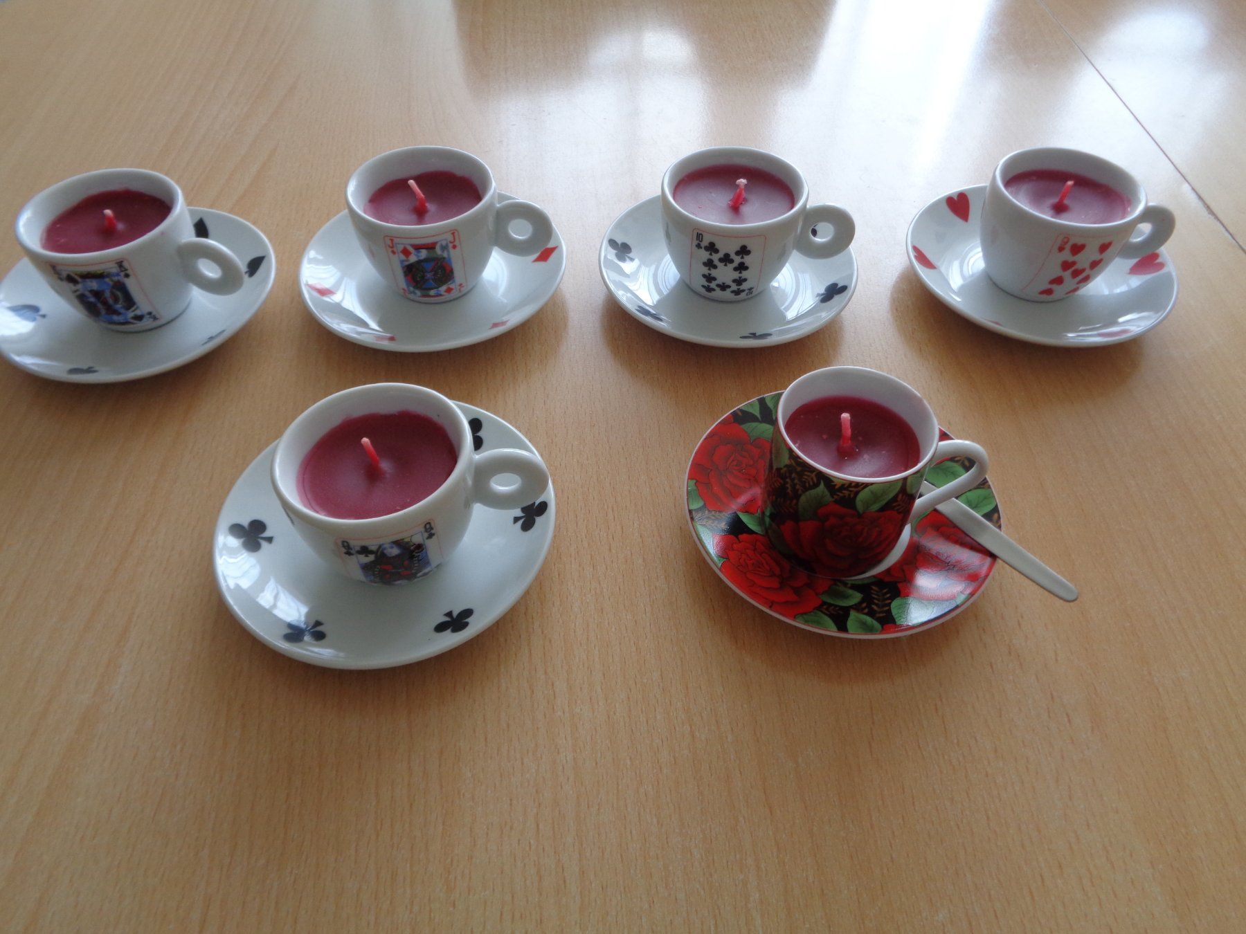 Candele: Kerzen in Espressotassen – Nuovo (secondo la descrizione) da Dietikon venduto da chroetli77 3