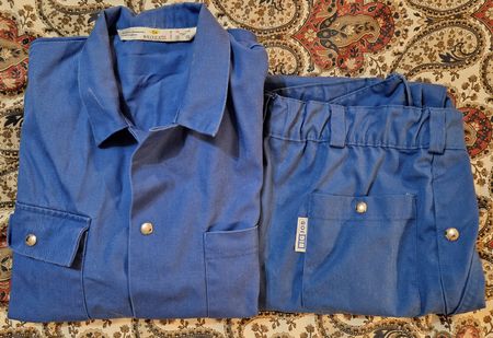 Blaue Arbeitsjacke und -hose von QUITEX/BIG JOB Grösse 54/M