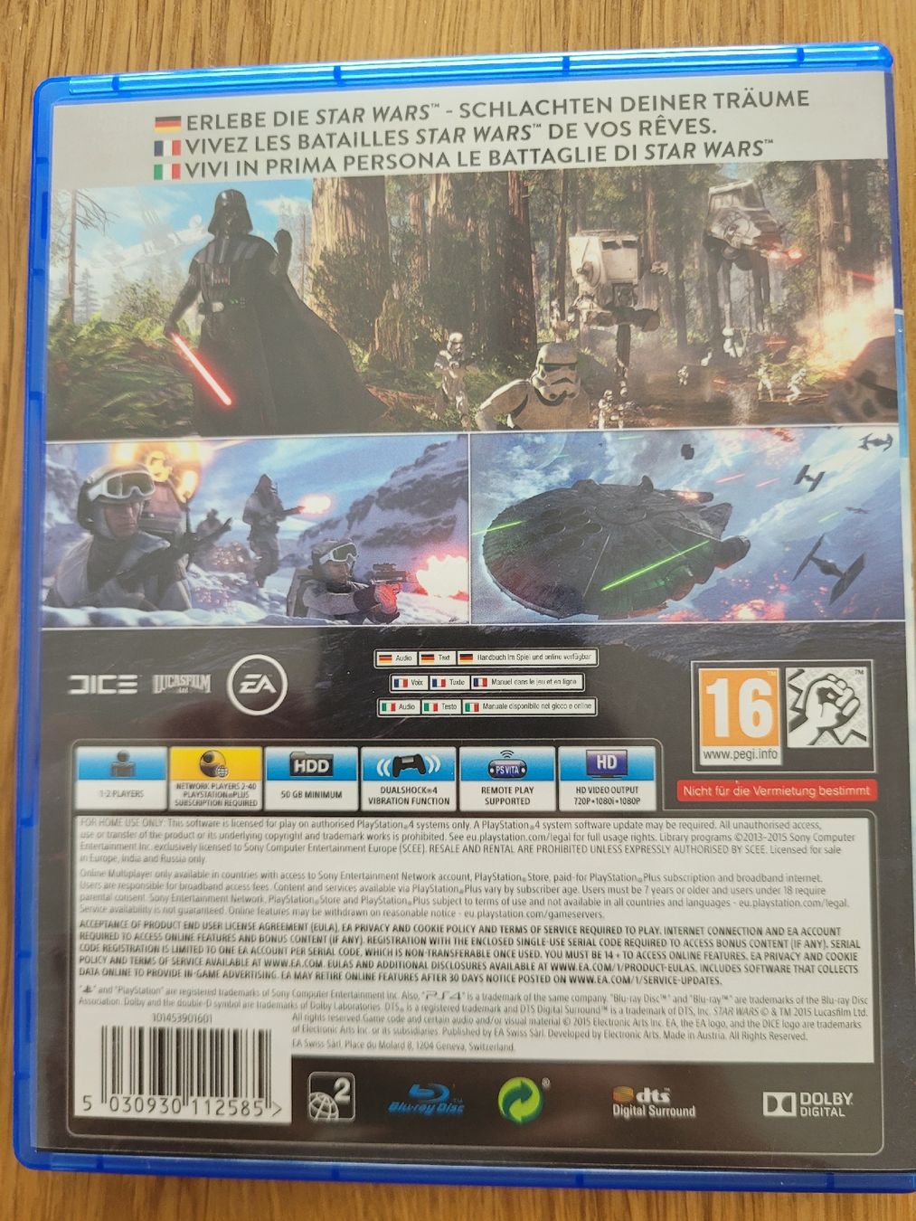 Jeux: PS4 Star Wars Battlefront - Jeu d'action et aventure! – Neuf (Voir description) à Cheseaux-Lausanne par tof_5wdg 1