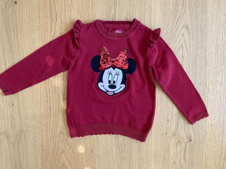 Herziger Disney Minnie Pullover mit Pailletten Gr 104