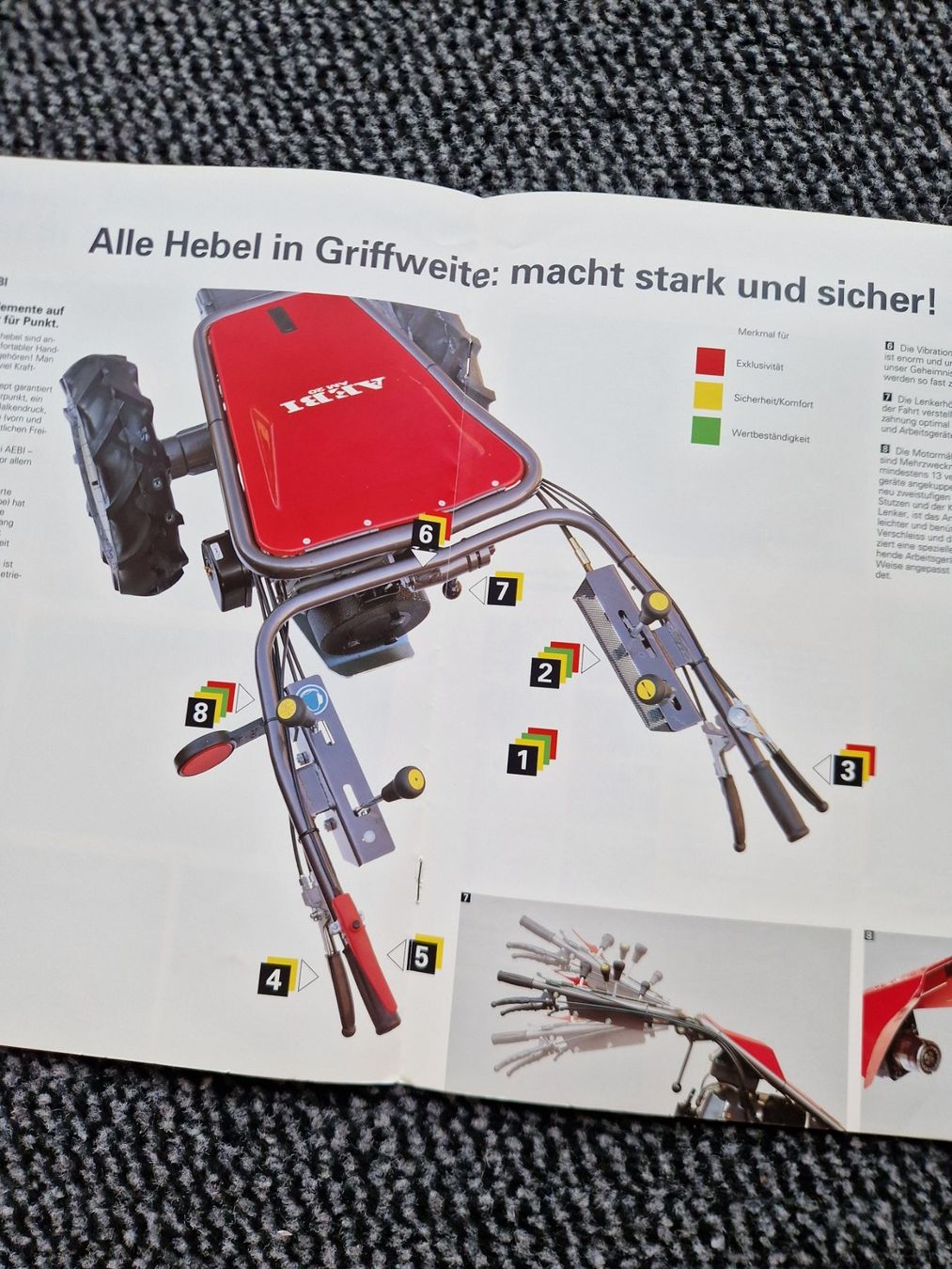 Aebi Trattori: Original Prospekt Aebi Motormäher AM18/AM20 – Usato da Dürnten venduto da Bachtel84 2