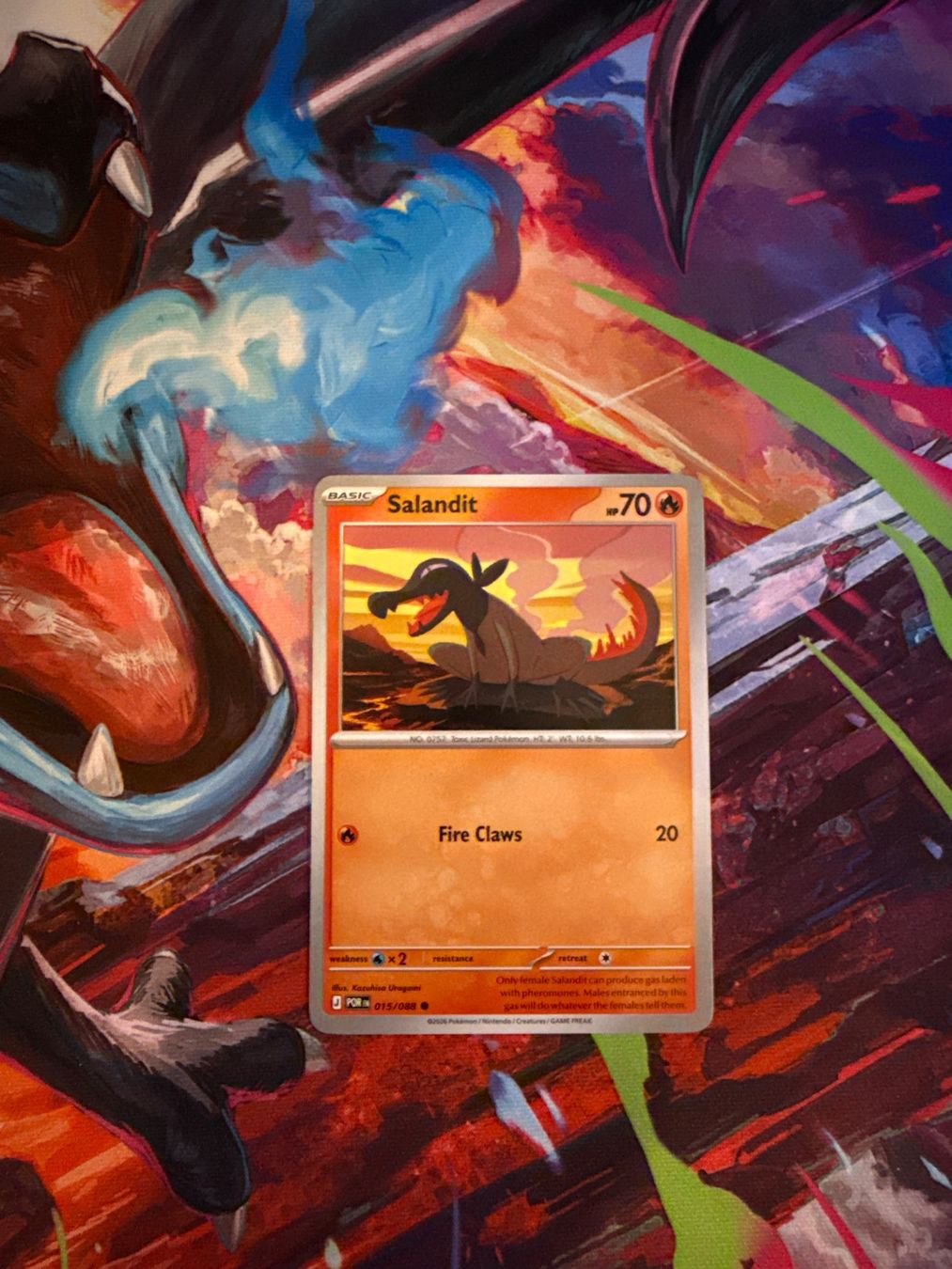 Pokémon Sammelbilder & Trading cards: Salandit Normal 015/088 Perfecr Order English – Gebraucht aus Thun von venneck
