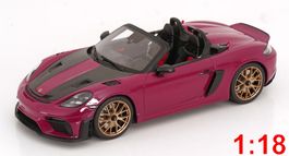 PORSCHE 718 RS60 SPYDER RS WP 2023 DUNKELROSA 1:18 GT-SPIRIT
