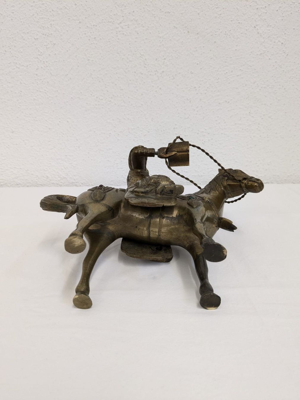 Statuette: 2-teiliges Pferd aus Messing, handgefertigt – Usato da Weinfelden venduto da blaukreuz_brocki_TG 7