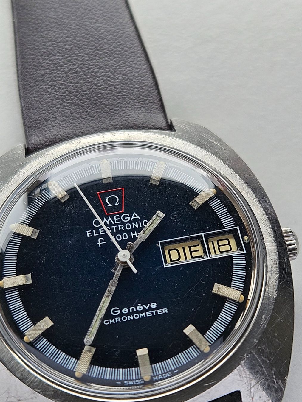 Omega Orologi: 412 Omega Electronic Chronometer Geneve Day Date – Usato da Berikon venduto da mmm21 1
