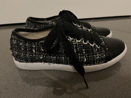Tweed & Leder-Sneaker Navyboot 35