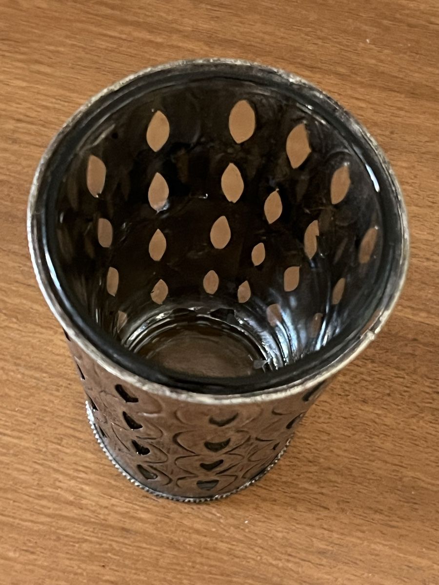 Tutte le decorazioni: Verre décoré métal  – Usato da La Chaux-de-Fonds venduto da vert_j 1