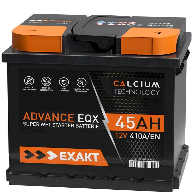 EXAKT Autobatterie 12V 45AH