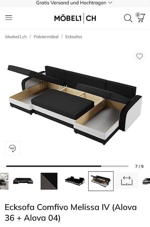 Sofas: Ecksofa neuwertig – Neuf (Voir description) à Oftringen par lir_79bh 2