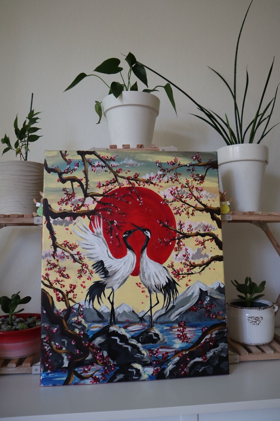 Dipinti: Gemälde Kranichen im japanischen Style 50x40 – Nuovo (secondo la descrizione) da Oensingen venduto da ale_ftv9 2