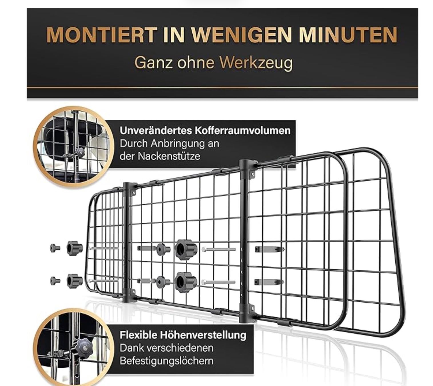 Gabbie, trasporto & Sicurezza: Hunde Trenngitter – Nuovo e nell'imballaggio originale da Rheineck venduto da federer81 3