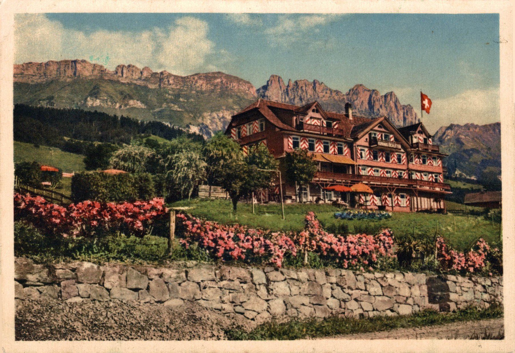 Cartoline postali: Kurhaus Eichlitten, Gamserberg – Usato da Bronschhofen venduto da Astore