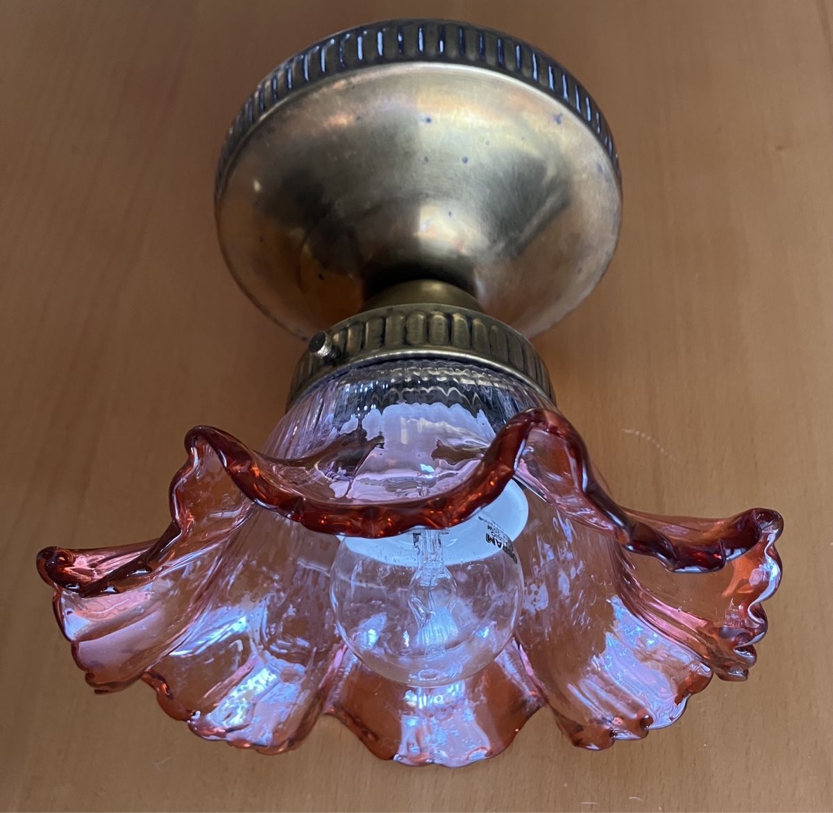Lampadari & plafoniere: Antik Jugendstil Deckenlampe mit original Glasschirm – Usato da Zürich venduto da otomado 3