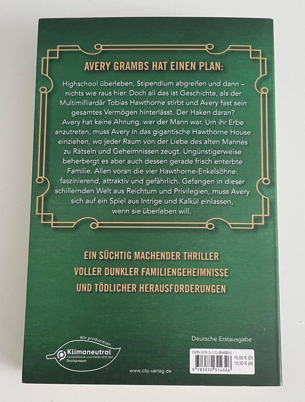 Libri: The Inheritance Games: Eine unbekannte Erbin – Nuovo e nell'imballaggio originale da Wettingen venduto da MiSoMa 1