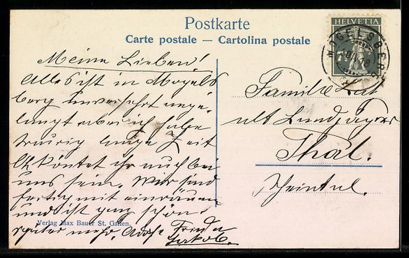 Cartes postales: Mogelsberg, Handlung von J. B. Tschofen, – D'occasion à Berlin par bartko-reher 1