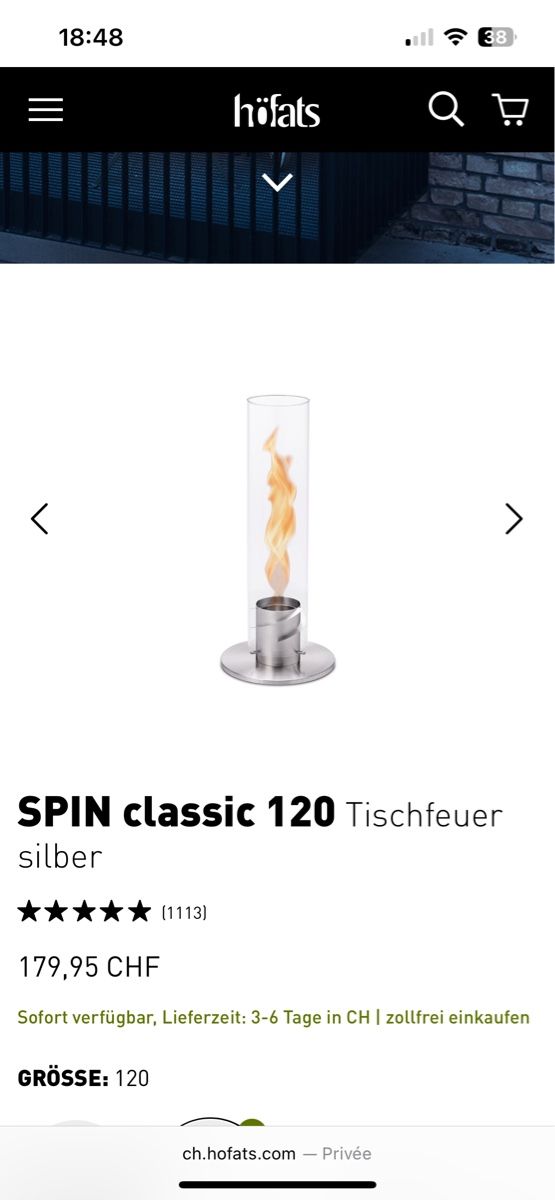 Cheminée d'extérieur: Tischfeuer – D'occasion à Villars-sur-Glâne par sar_p8lg 1