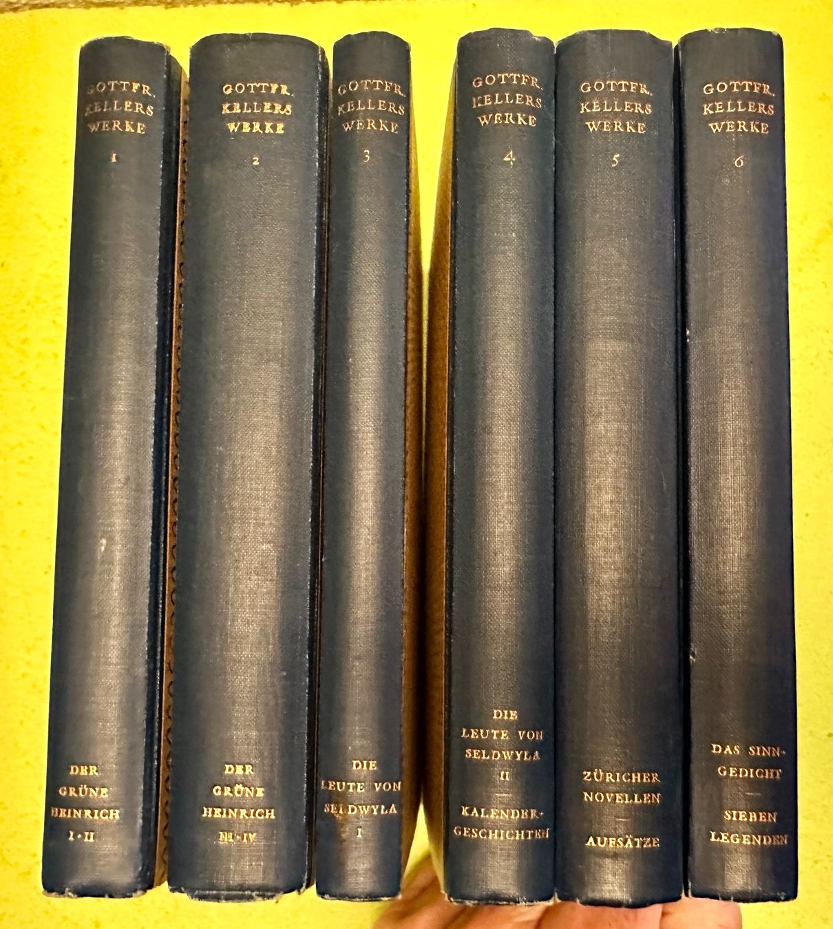 Libri: Gottfried Keller: Gottfried Kellers Werke. 6 Bde. – Usato da Zürich venduto da allp 1
