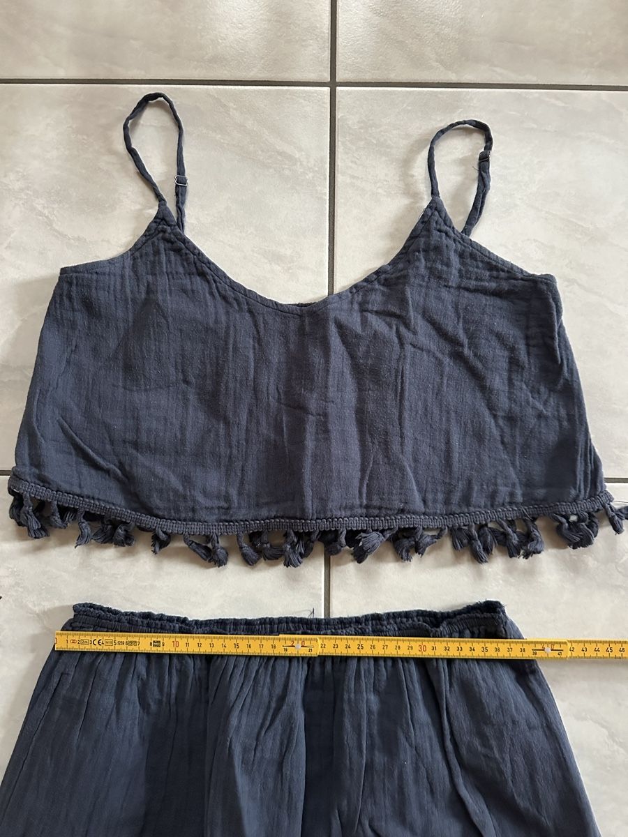 Mango Kleider: Set Top und Rock dunkelblau mit Fransen Grösse M – Gebraucht aus Hergiswil NW von kaufe_at_kaufmann 6