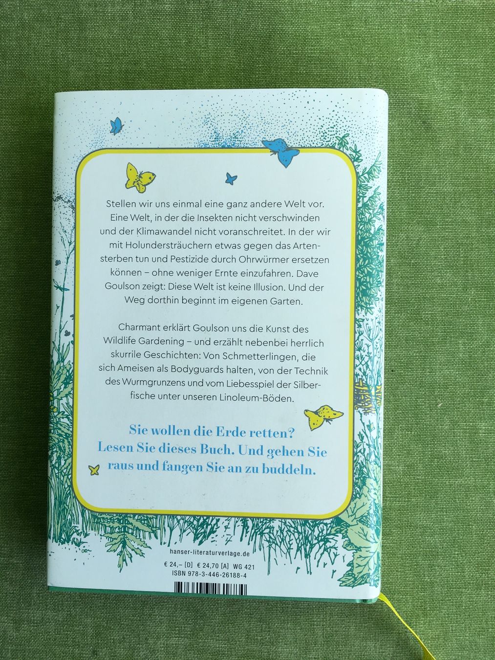 Bücher: Wildlife Gardening - Dave Goulson – Gebraucht aus Baar von Pulsatilla 1