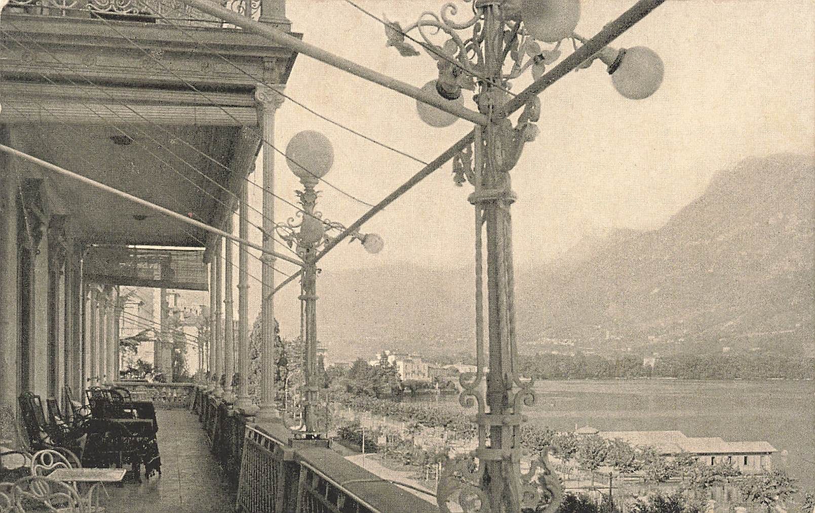 Cartoline postali: Lugano (TI) Grand Hotel Splendide terrazza – Usato da Biasca venduto da Blenio71