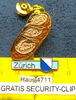 ZÜRICH KANTONS-WAPPEN MIT ZÜRI-BROT PIN GEPRÄGT