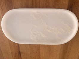 Dekorative Schale aus weissem Marmor (neu)