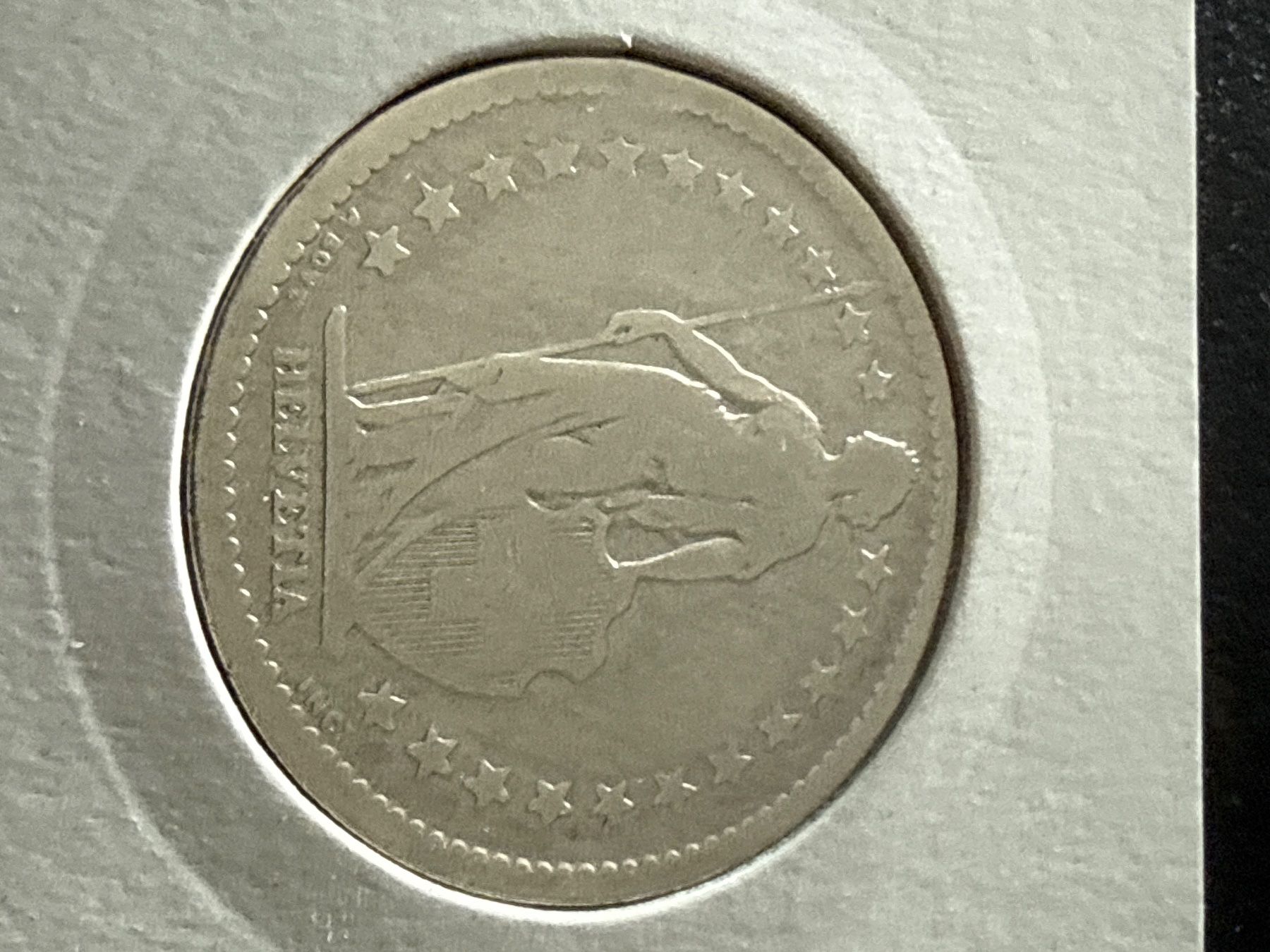 Tutti le monete: Swiss 2 franc 1886 Silver Coin – Usato da Pully venduto da ta571 2