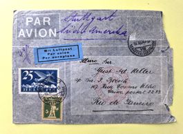 ALTER BRIEF SCHWEIZ, LUFTPOST, LOS-1