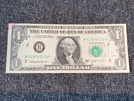 1 Dollar Schein USA Serie 1963 B George Washington