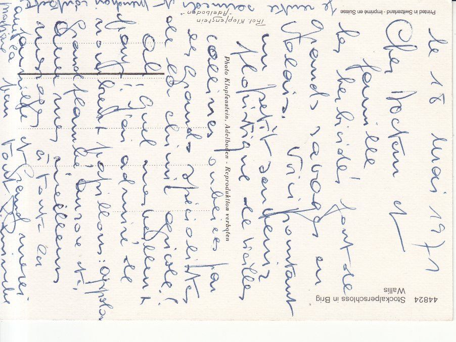 Ansichtskarten: Brig 1971 – Gebraucht aus Bürglen TG von StampGraf 1