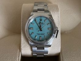 Rolex Oyster Perpetual 36mm Turquoise „Tiffany“ 126000
