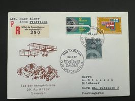 Sonderbrief Aerophilatelie 1967 Samedan  (M813)