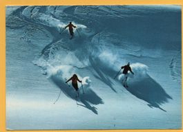 ABFAHRT im Neuschnee - Wintersport - Ski - gel. v. Leysin