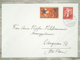 TR78 Enveloppe + Timbre Suisse 1939/40 Feldpost