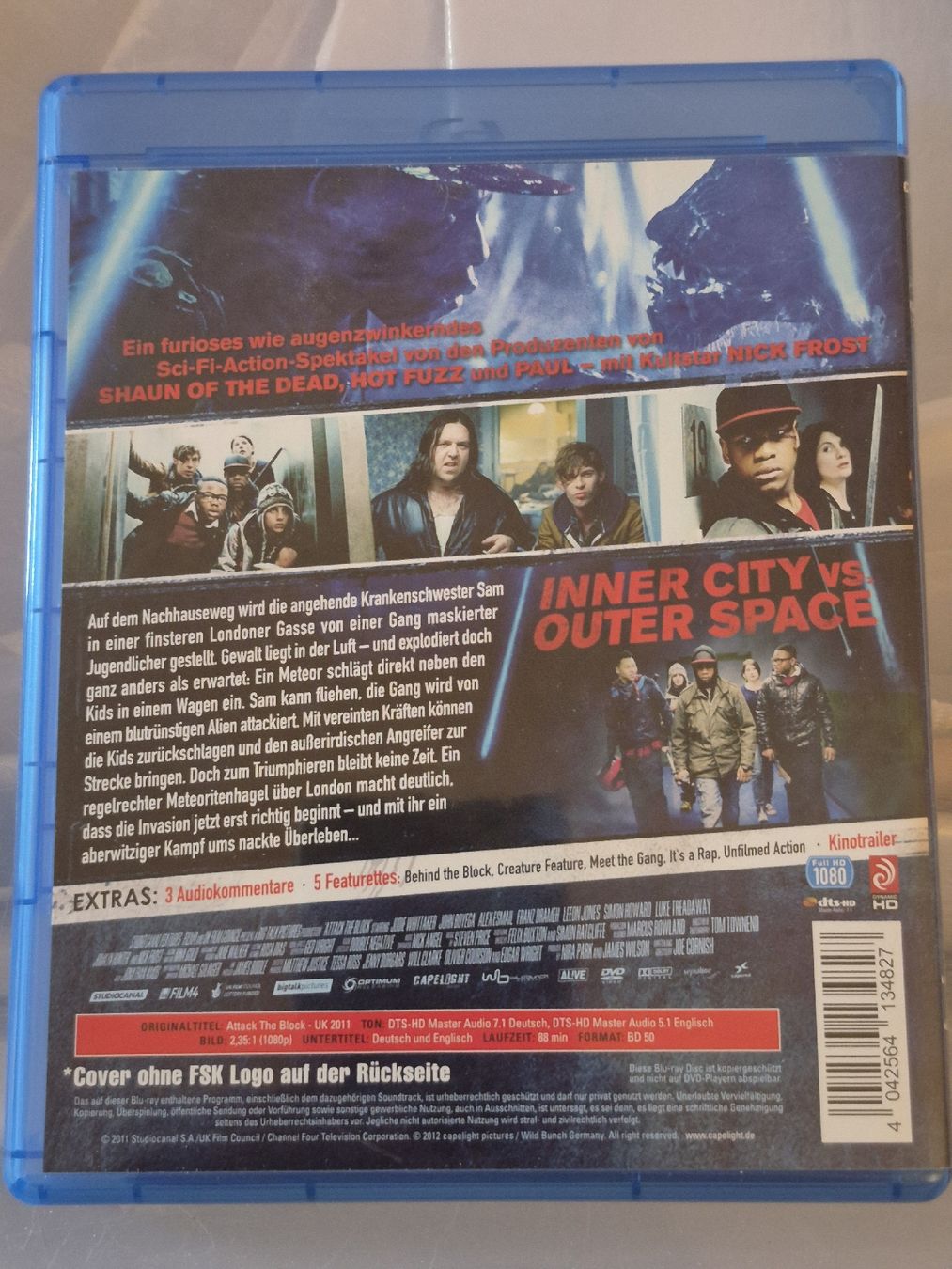 Tous les DVDs: Attack the Block - Inner City vs. Outer Space (Blu-ray)  – D'occasion à Oberembrach par giu_7ksd 1