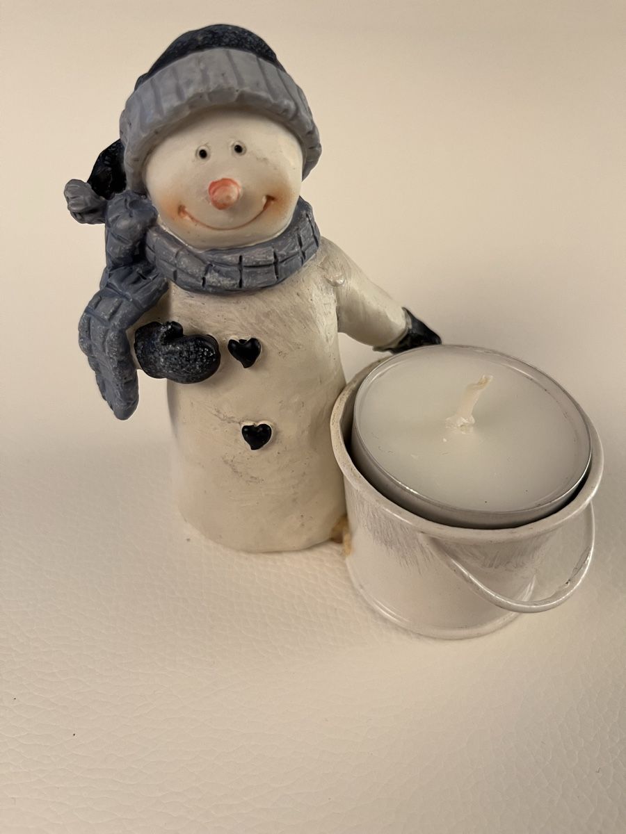 Alle Dekorationen: 2  Schneemann Teelichthalter Deko -  Winter – Gebraucht aus Lohn-Ammannsegg von panywa 3