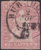 24G (24B4) mit Vollstempel von BURGDORF: 2.NOV.1860 !