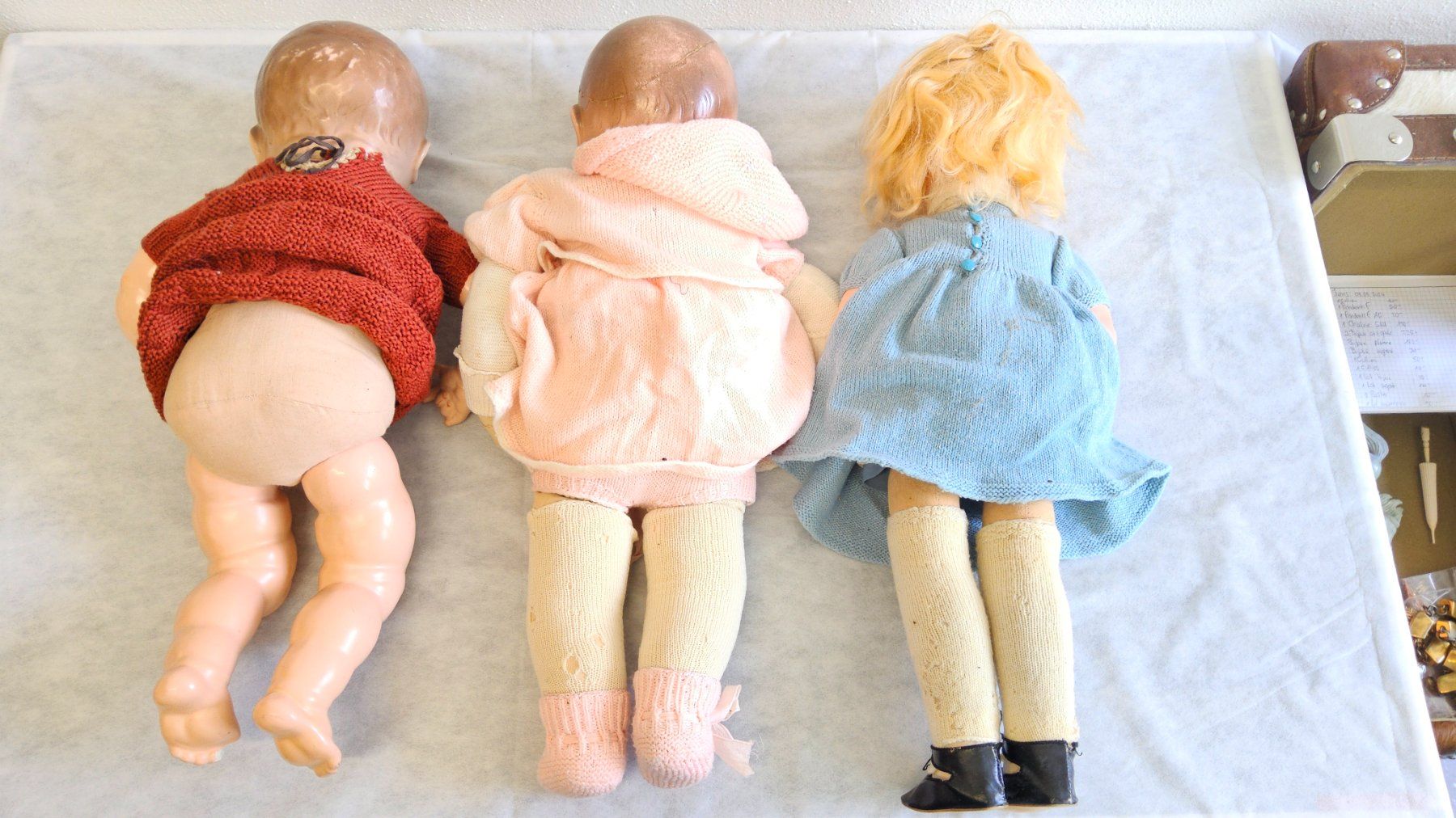 Poupées: Collection de 3 antiques poupées signée – Défectueux à Malleray par Frederic24 5